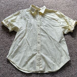 Aritzia Denim Forum Light Yellow Jane Shirt